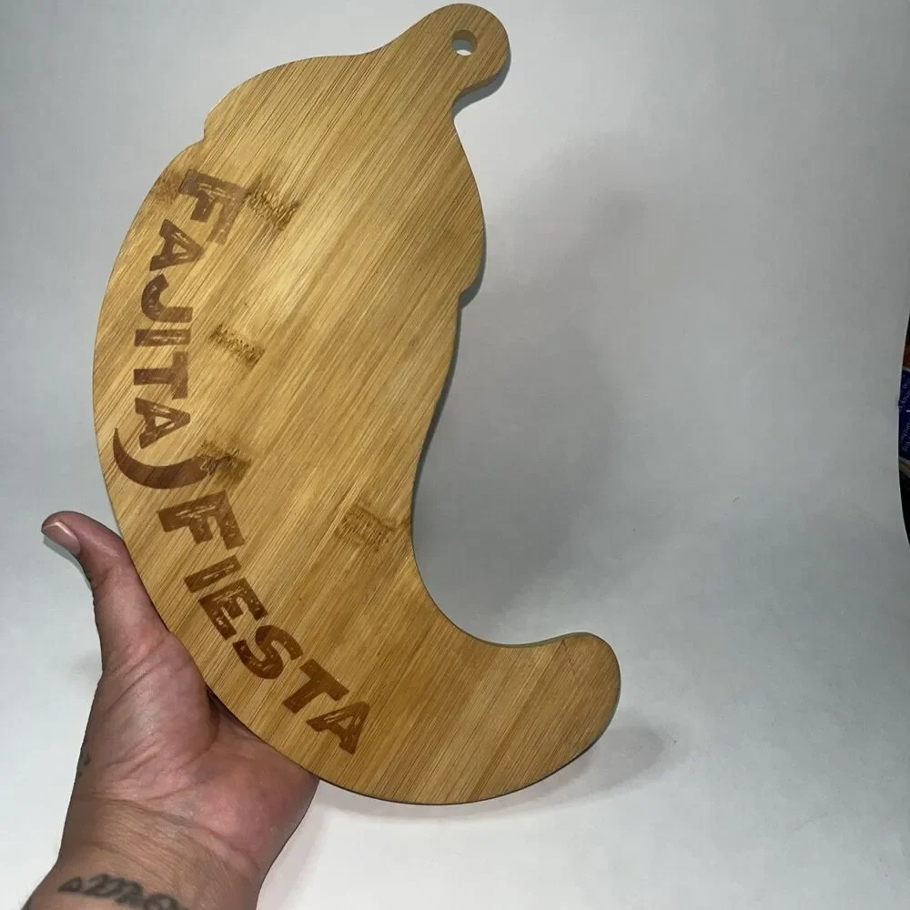 Fajita Fiesta Wood Chopping And Serving Board, Pepper Shape